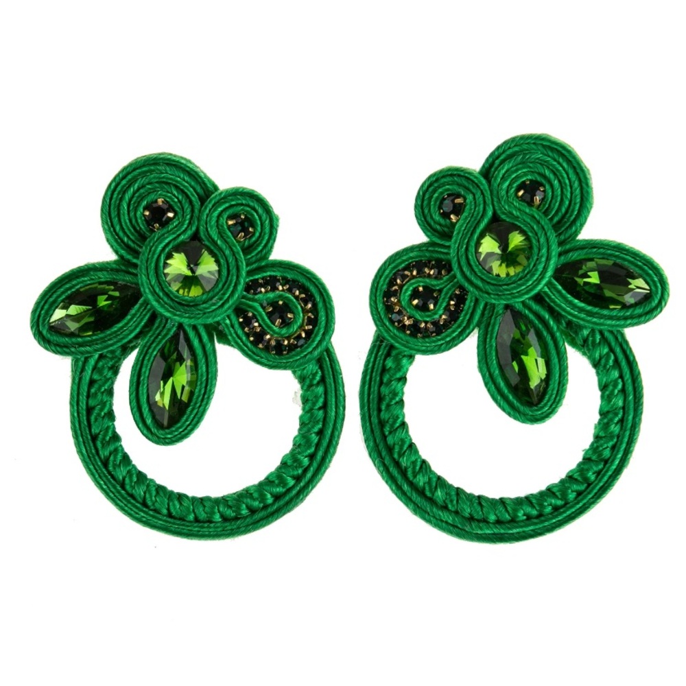 Art Deco Woven Earrings